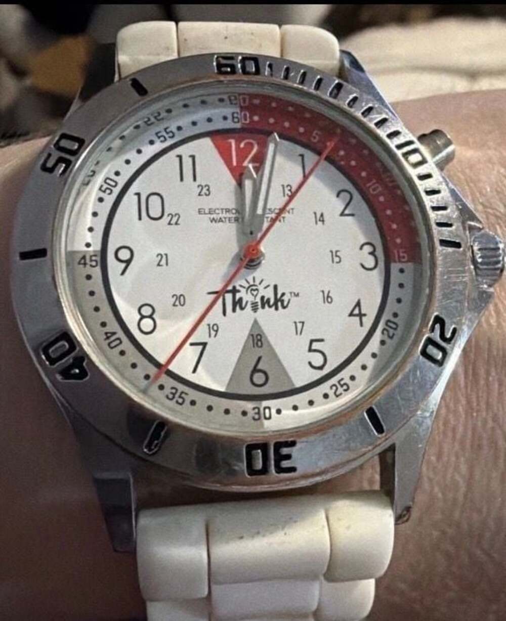 Think Nurse Watch Medical 24 Hour Military Time White Silicone Quartz Working